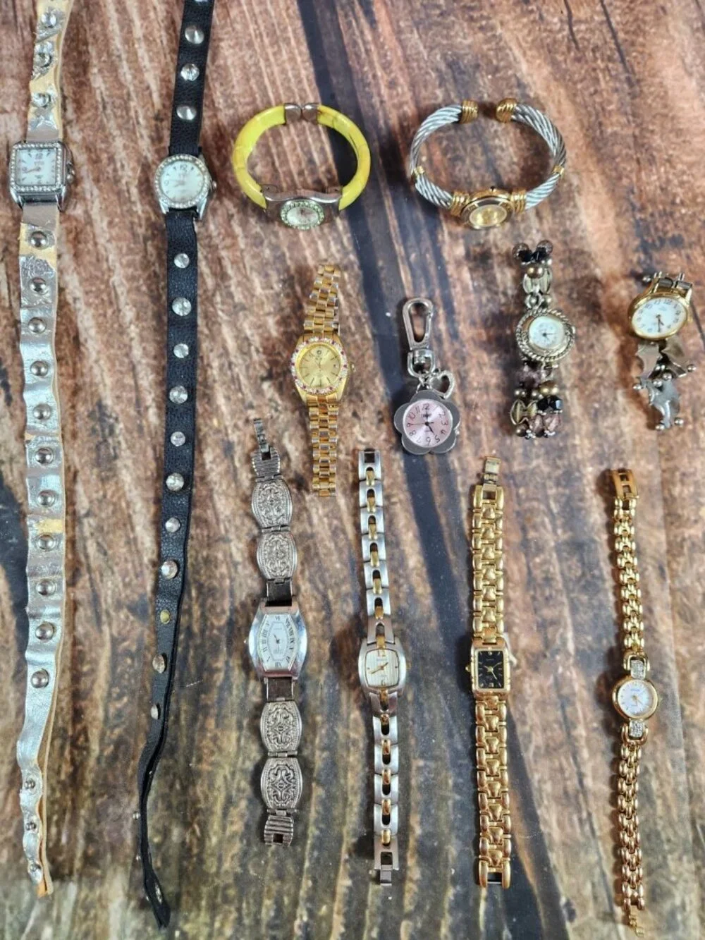 Women Watch Lot Of 12 Timex Armitron Geneva Adolfo Elgin Gruen Untested